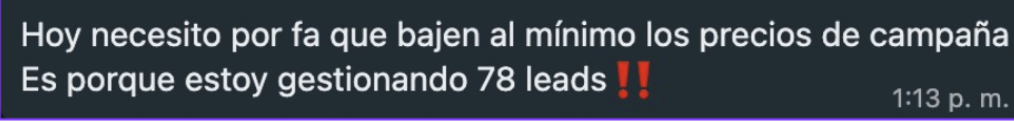 Captura compartida: Leads gestionados